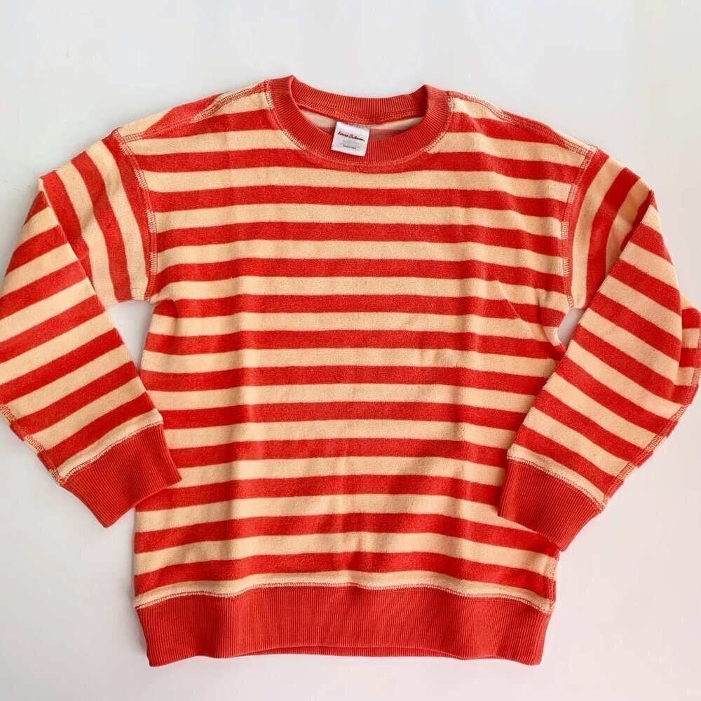 NEW Hanna Andersson kids terry sweatshirt top 6-7 years